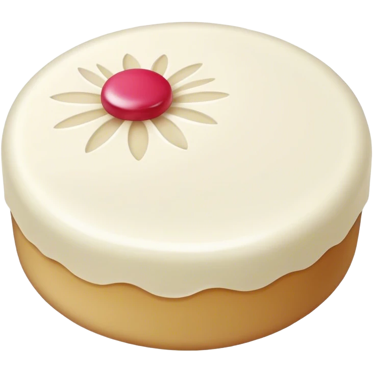 White circle wagashi  emoji