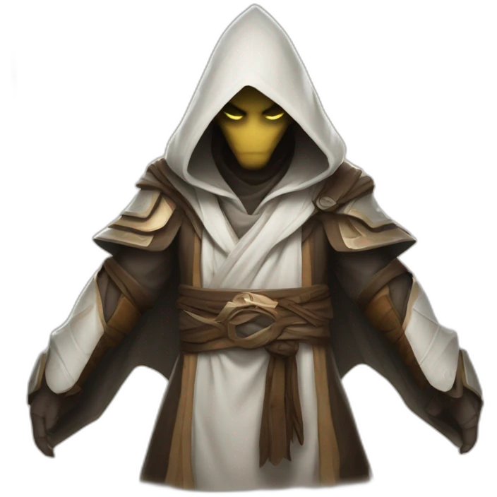 hooded jedi folding arms in world of warcraft emoji