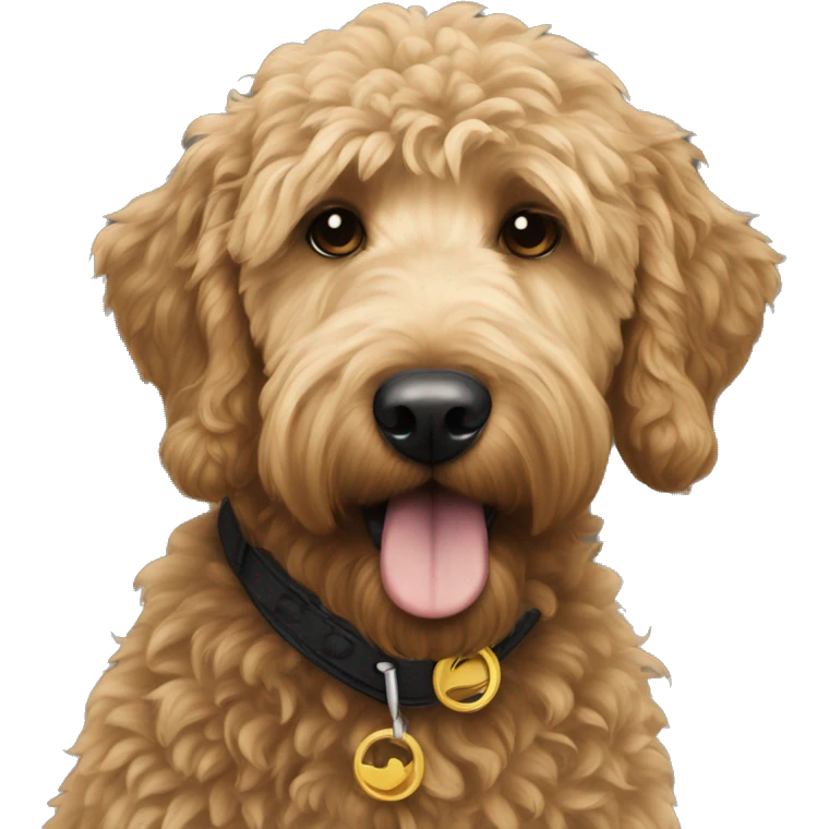 golden doodle black emoji