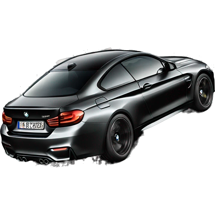 bmw m4 competition black  emoji
