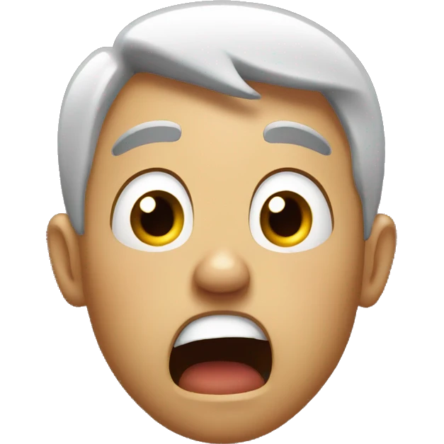 Shocked scared and afraid  emoji