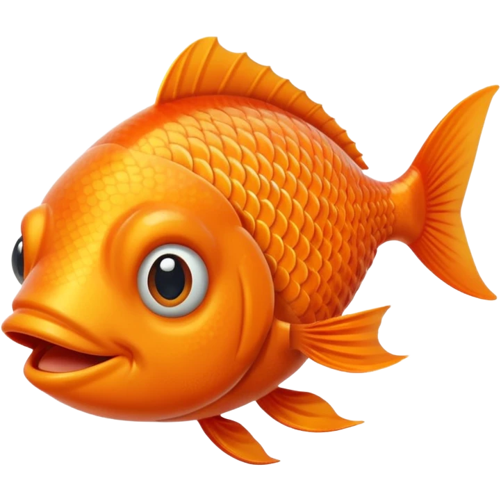 A fish winking emoji