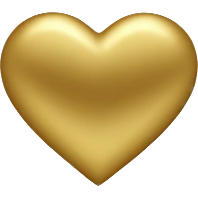 Gold heart emoji