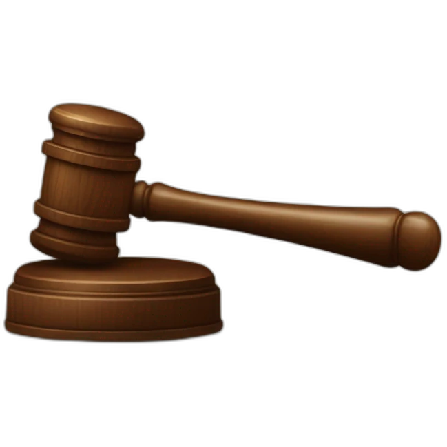 judge hammer vs gavel emoji