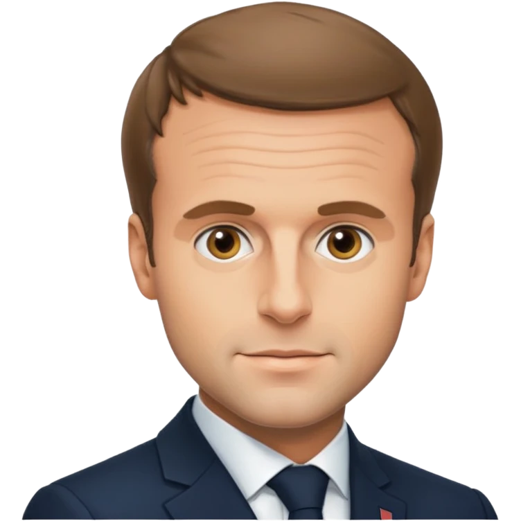 emanuel macron très réaliste  emoji