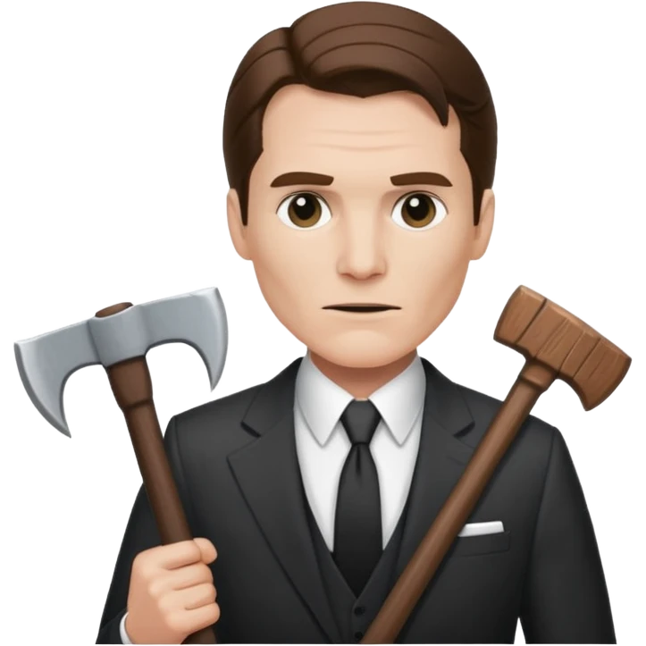 Американский психопат с топором emoji