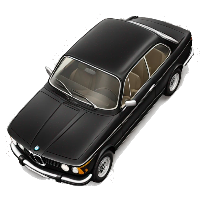 Vintage black bmw  emoji