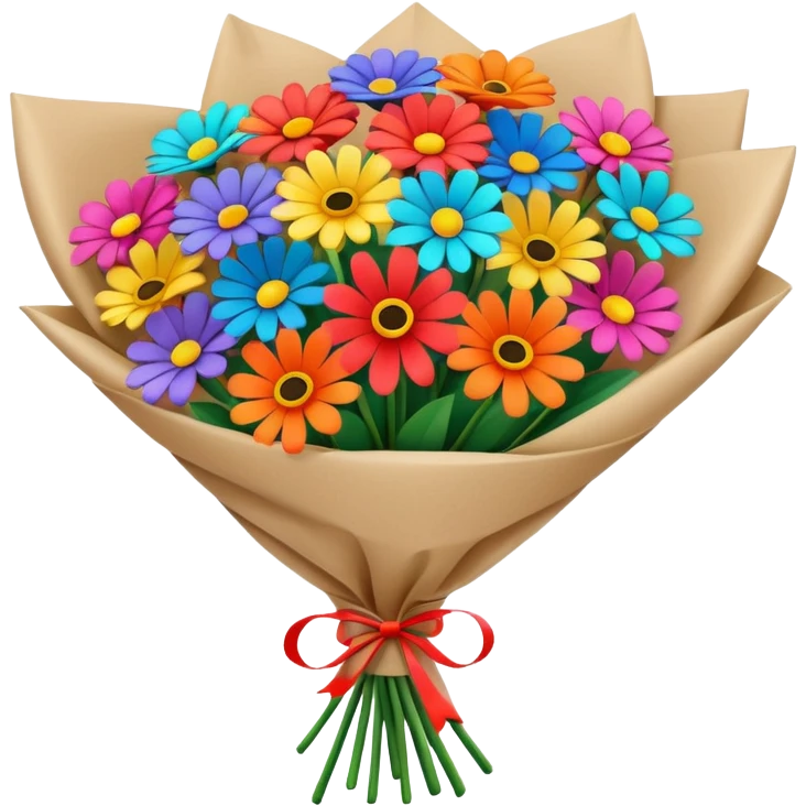 Bouquet Flower Wrap emoji