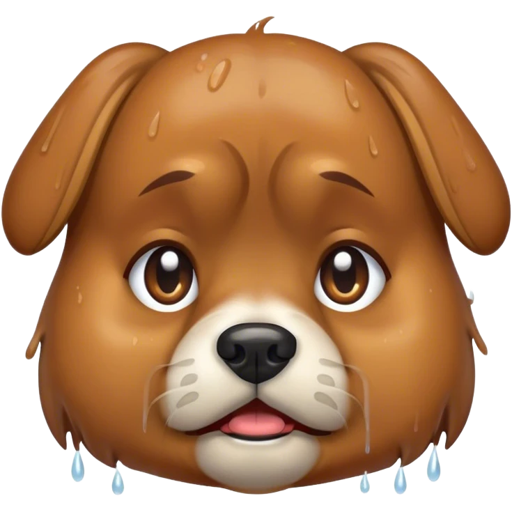 Perro llorando emoji