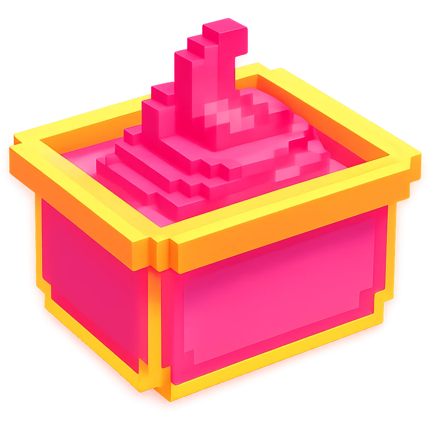 сделай соус из фастфуда розовый светящийся, no background  emoji