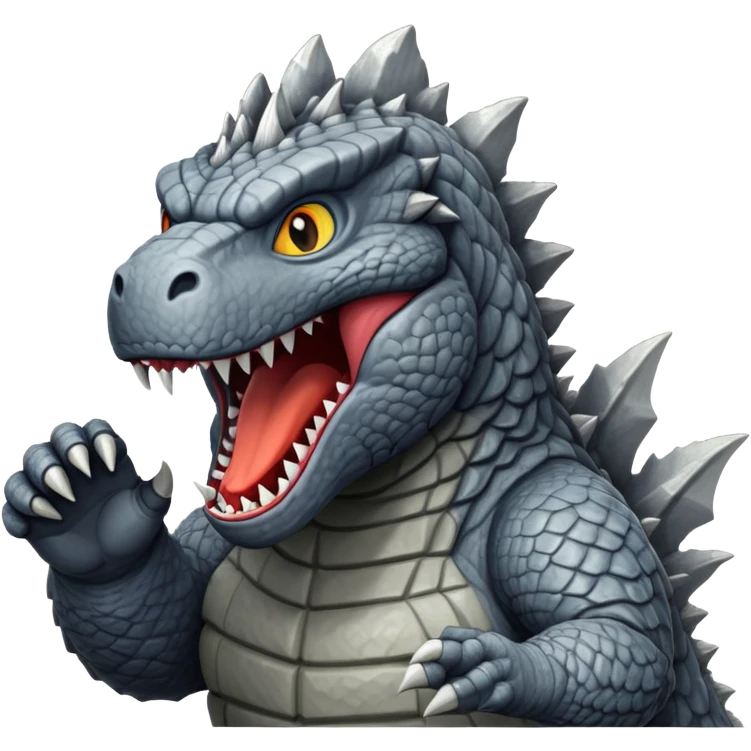 godzilla yelling emoji