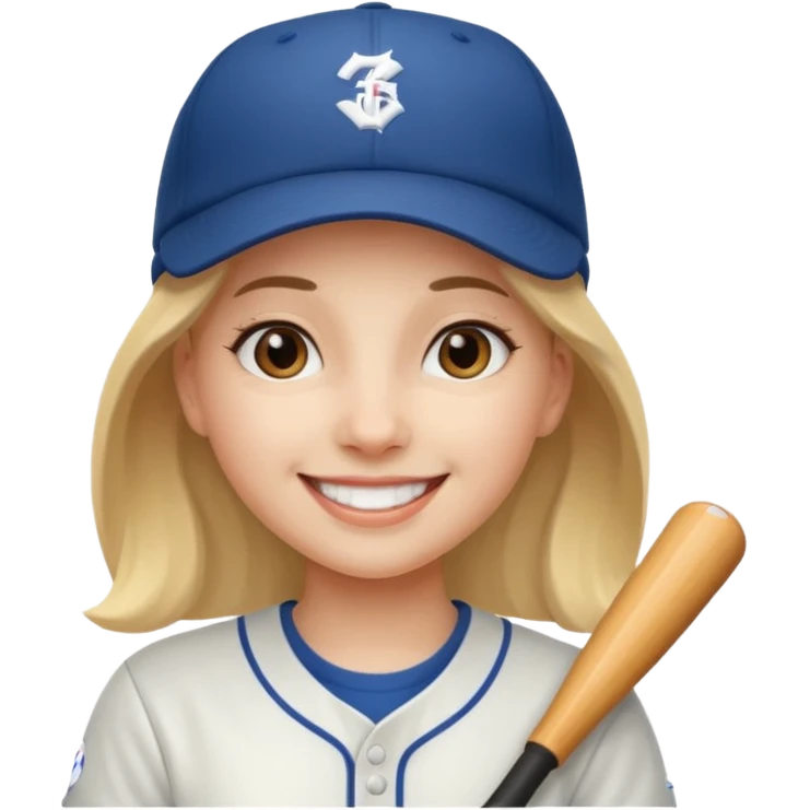 baseball hat girl emoji
