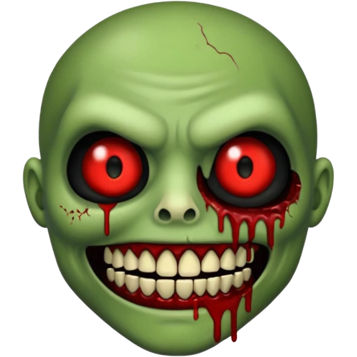 Zombie emoji with black grills  emoji