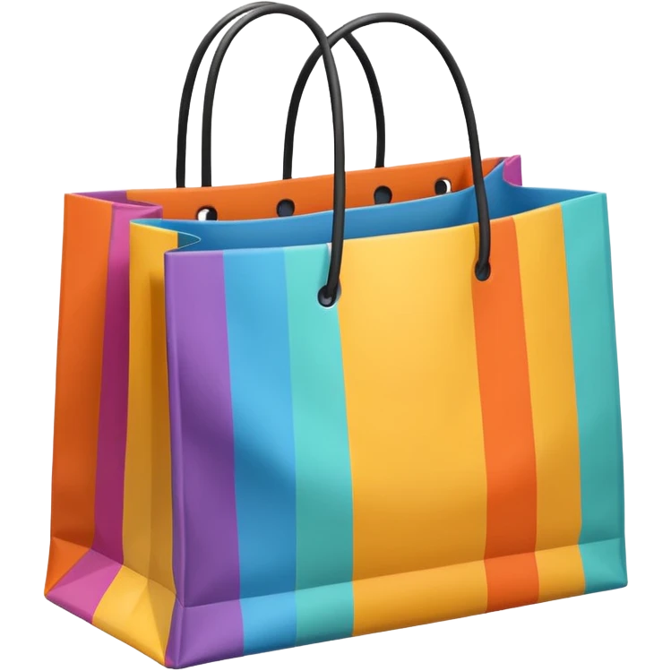 shopping bags from group outing emoji