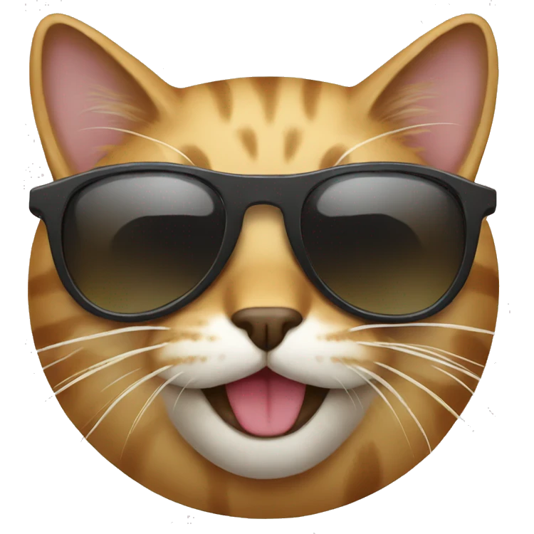 Cat with sunglasses emoji