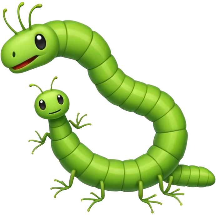 Inchworm emoji