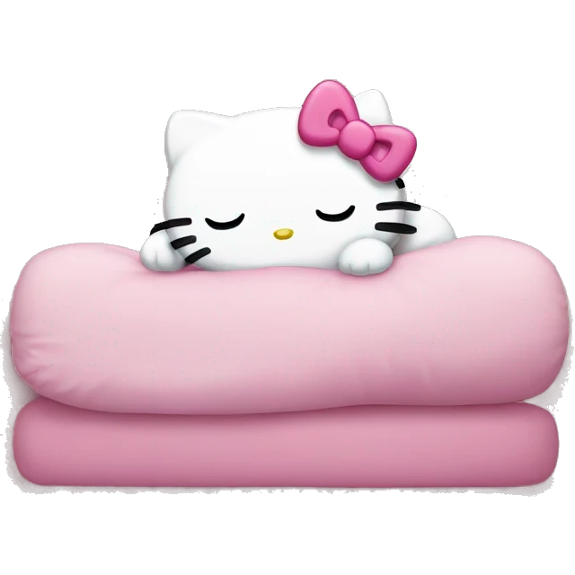 hello kitty sleeping emoji