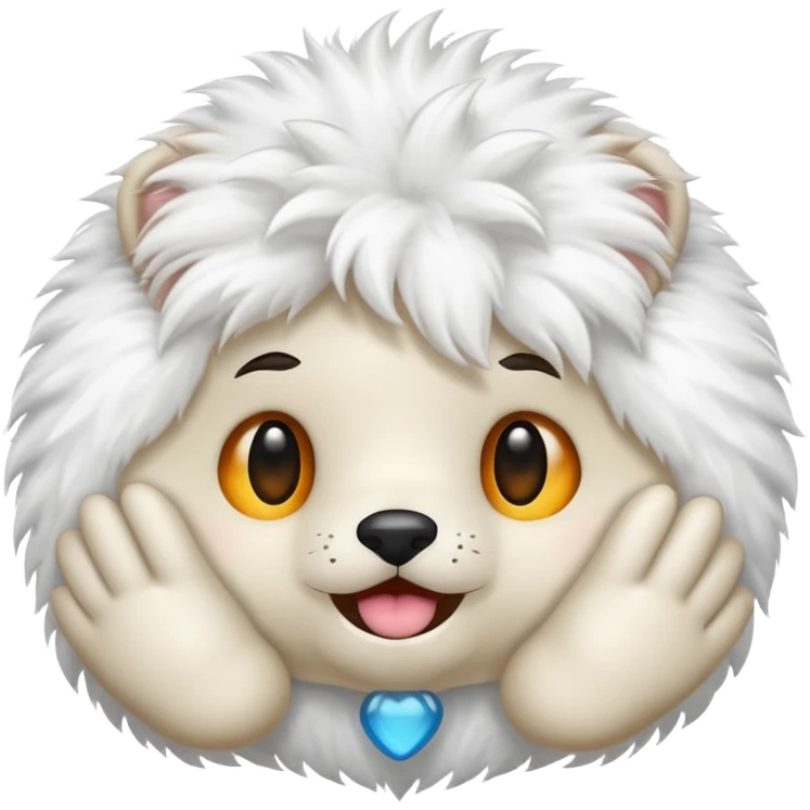 White furry thumb emoji