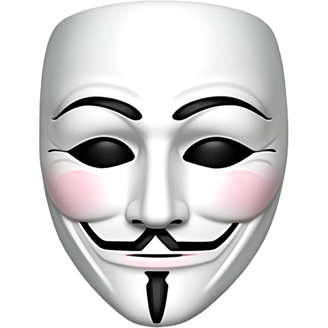 Anonymous mask emoji