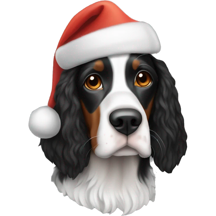 Tri color springer santa hat emoji