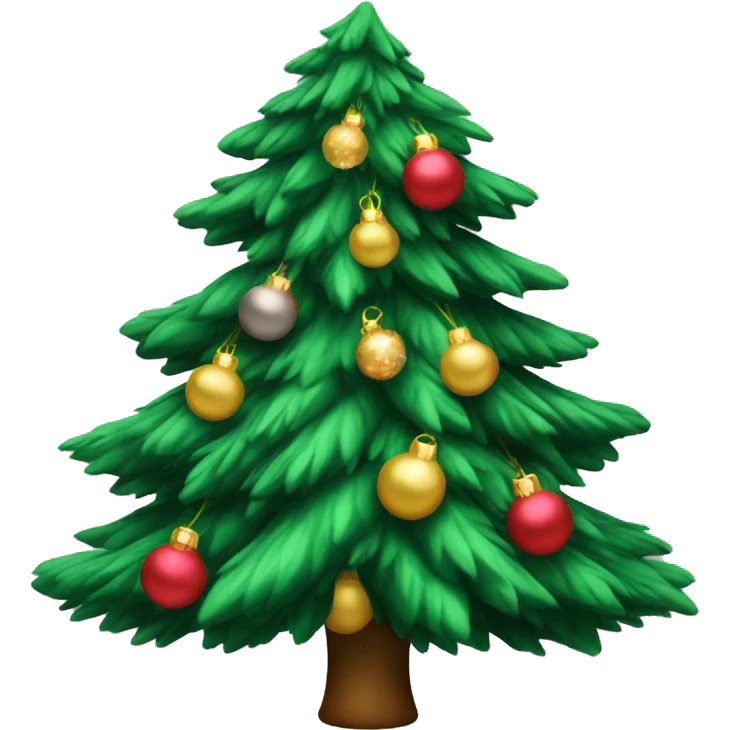 Coquette Christmas tree emoji
