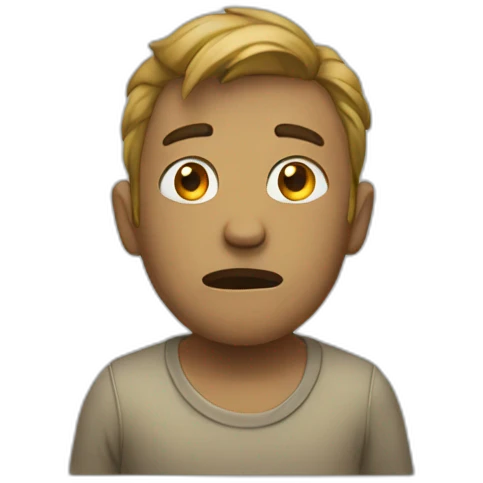 Lost and overwgelmed emoji
