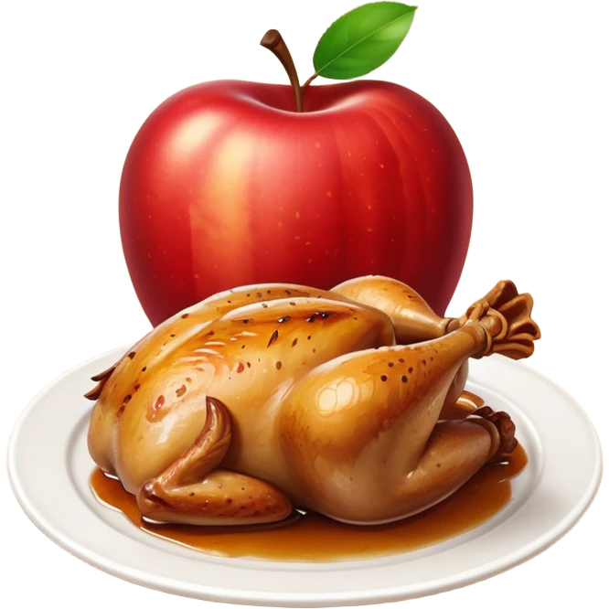 Apple chicken  emoji