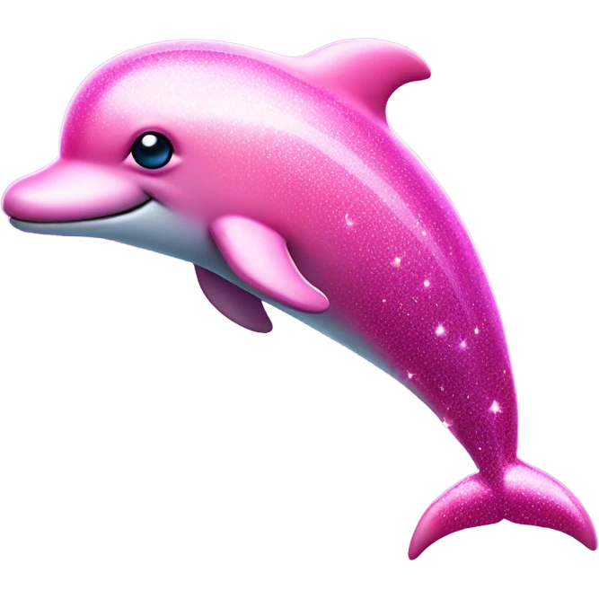 Three eyed pink dolphin magical emoji