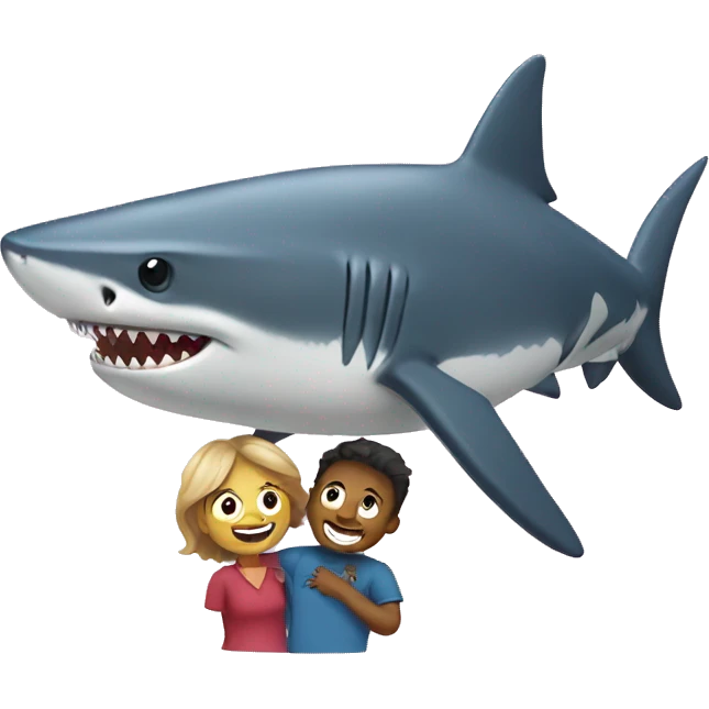 Shark with a mom emoji