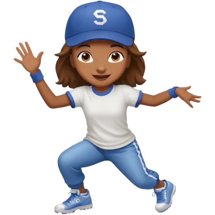create a hiphop dance girl emoji emoji