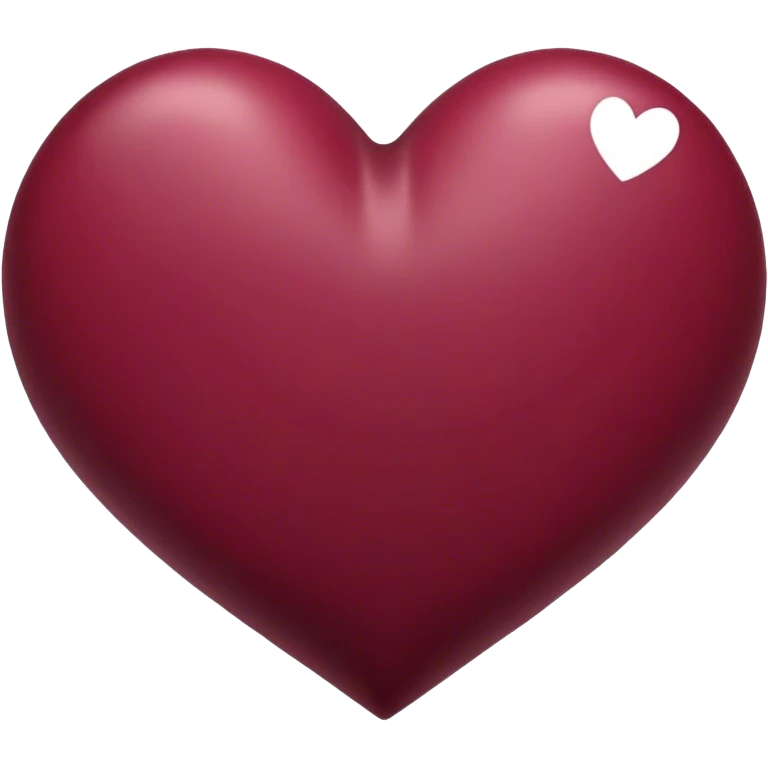 Burgundy heart emoji