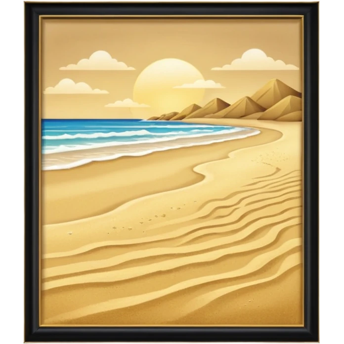 arena de la playa  emoji