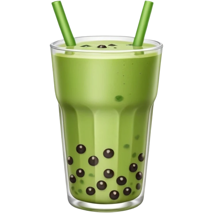 Boba tea matcha emoji