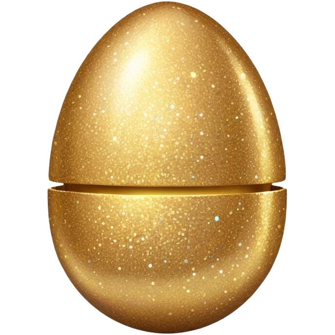 Glitter egg emoji