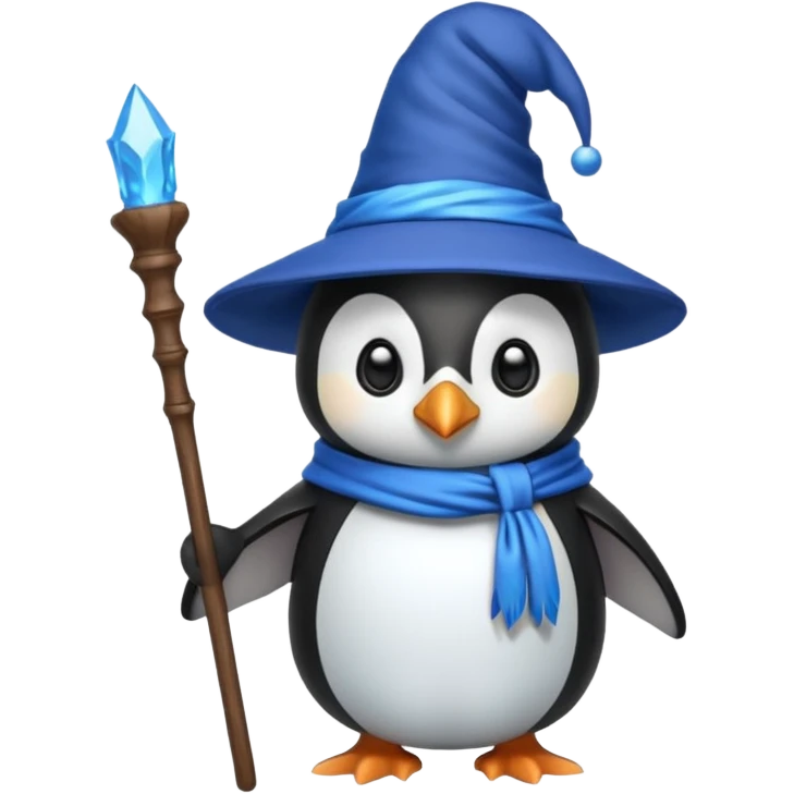 Penguin Wizard emoji