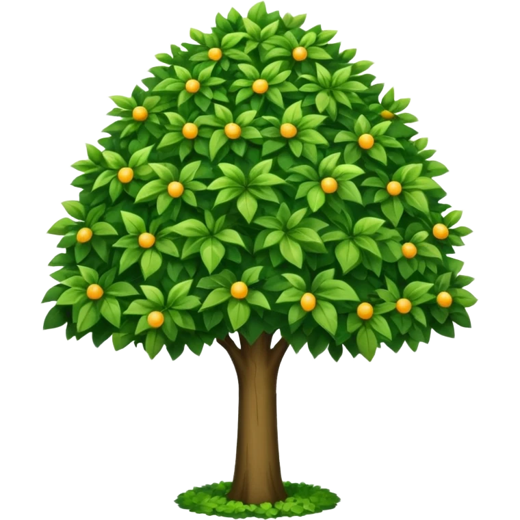 tree and trimmed tree emoji