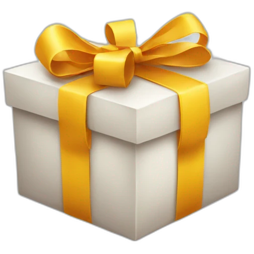 Cadeau sur girlande emoji
