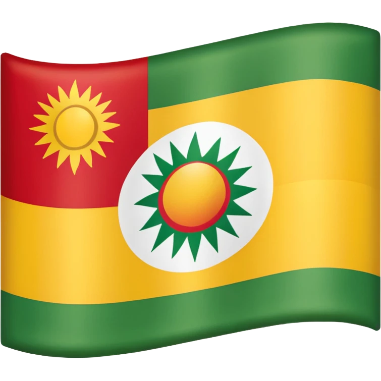 Kurdistan flag. emoji