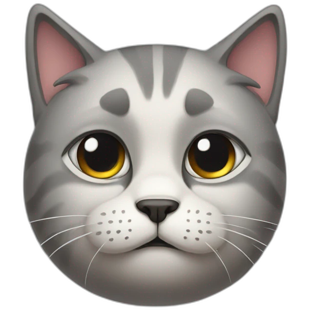 A sad cat emoji