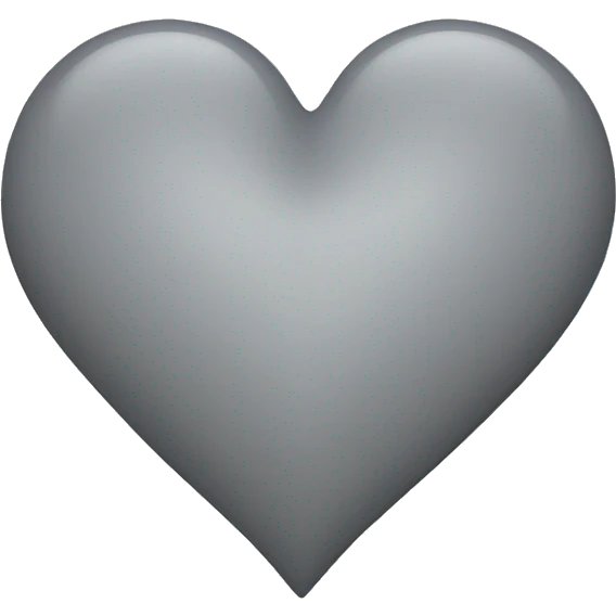 Grey heart emoji
