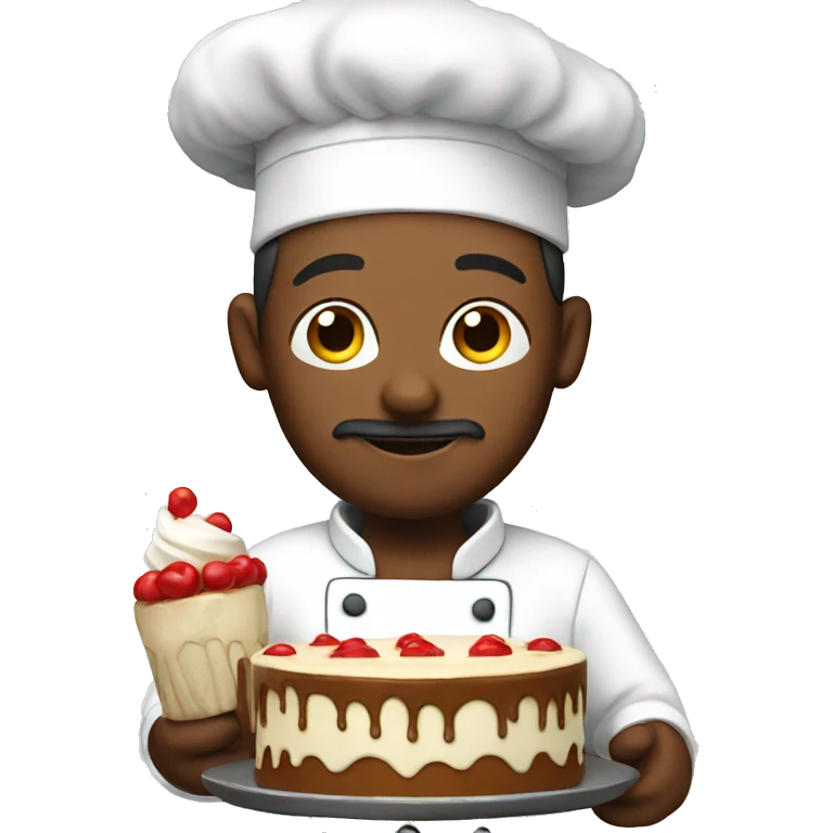 Chef with cake  emoji