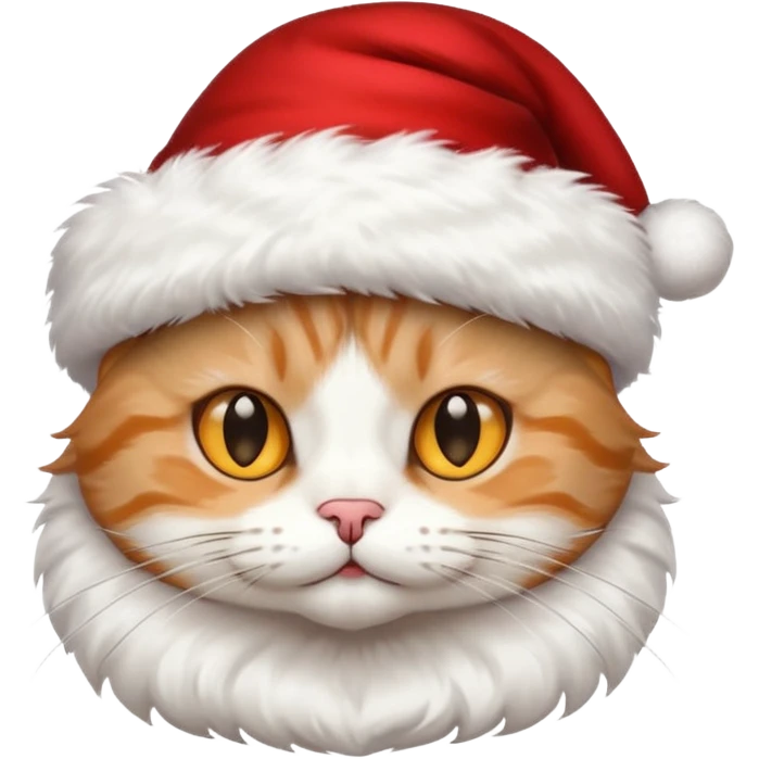 gato com gorro de natal emoji