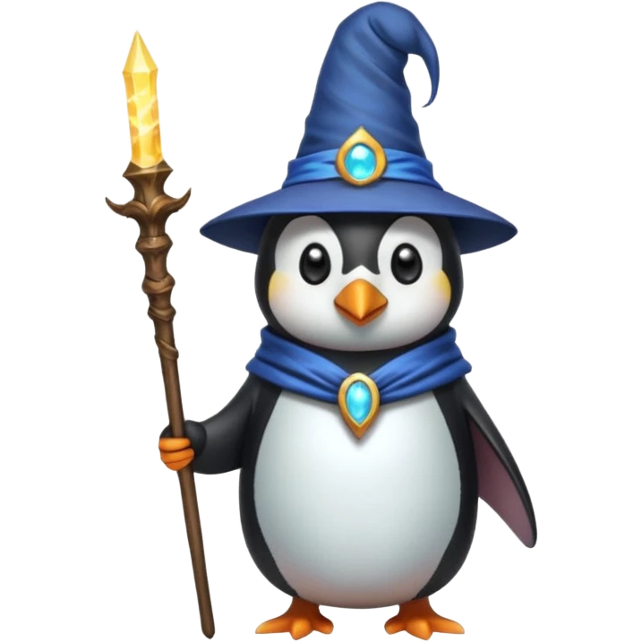 Penguin Wizard emoji