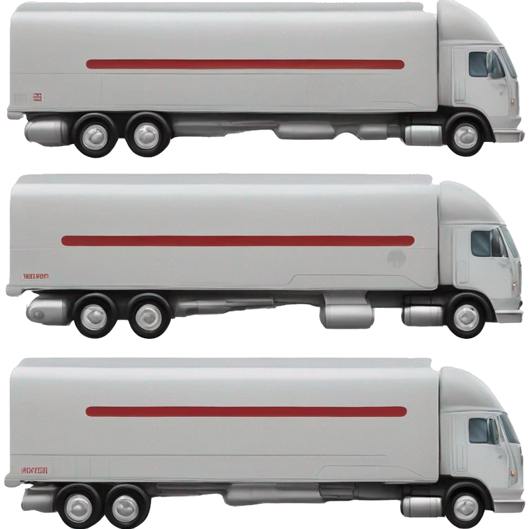 Side view of 1971 very very long 40 foot long mail delivery truck shaped like Star Wars Queen Amadala shaped truck emoji