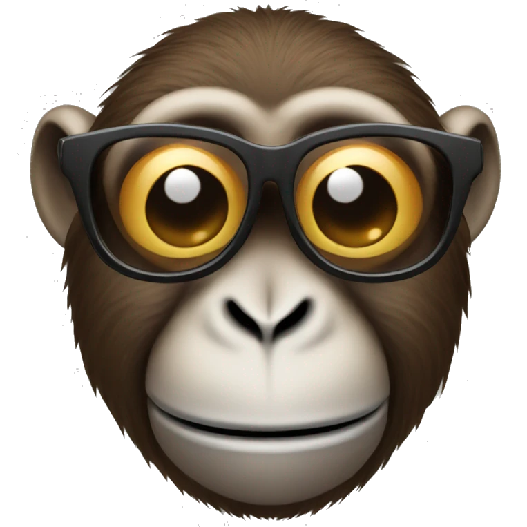 Monkey with sunglasses  emoji