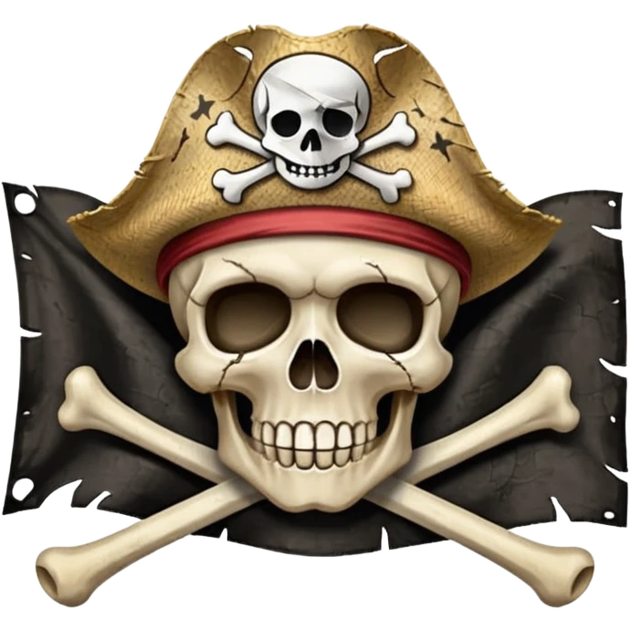 Straw hat crew pirate flag emoji