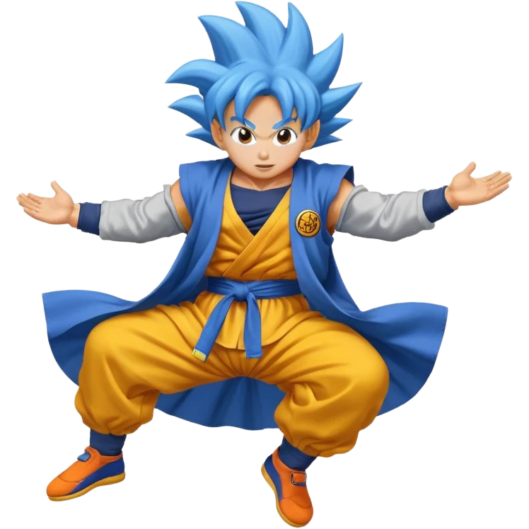 Nube voladora dorada o amarilla de Goku o Goku en nube voladora emoji