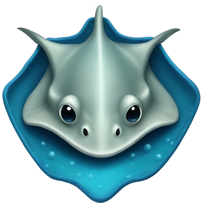 stingray blue  emoji