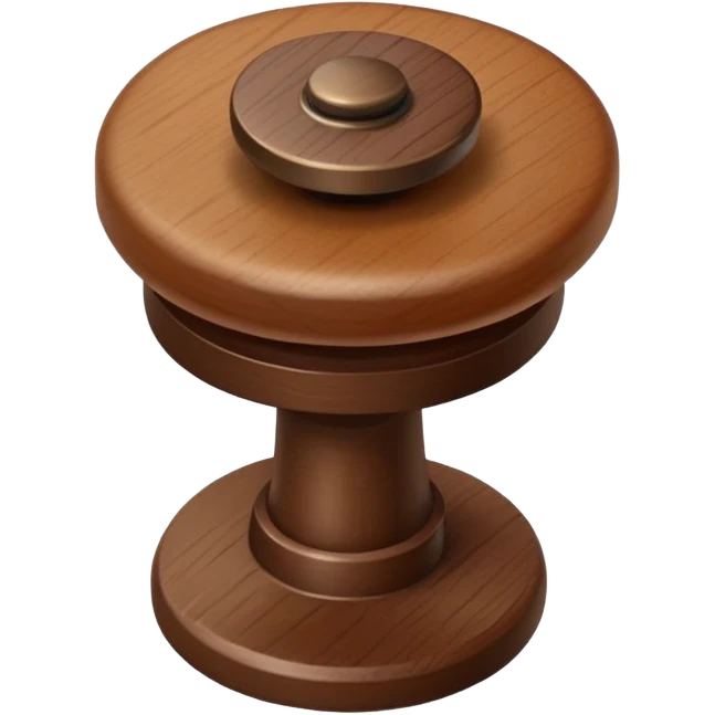 a single hat rack knob emoji