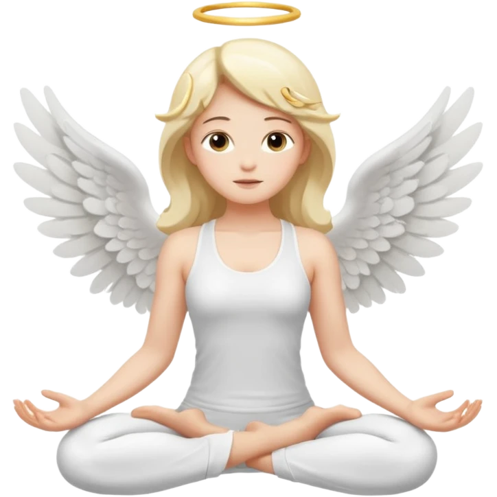 yoga angel emoji